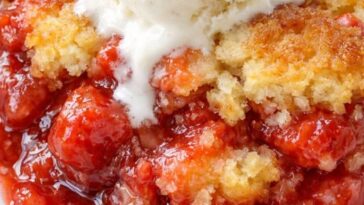 Strawberry Cobbler In Slow Cooker