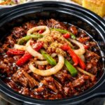 Sweet and Savory Barbeque Beef Slow Cooker 6-Ingredient