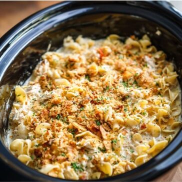 Tuna Noodle Casserole Slow Cooker with 5 Ingredients