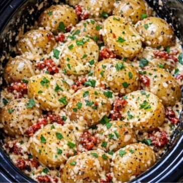 Tuscan baby potatoes In Slow Cooker