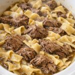 Amish Beef and Noodles Slow Cooker 3-Ingredient