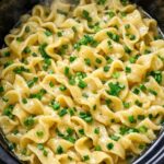 Amish Chive Noodles Slow Cooker 4-Ingredient