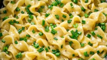 Amish Chive Noodles Slow Cooker 4-Ingredient