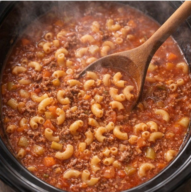 Amish Hamburger Soup Slow Cooker