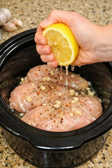 Amish Lemon Asparagus Chicken Slow Cooker