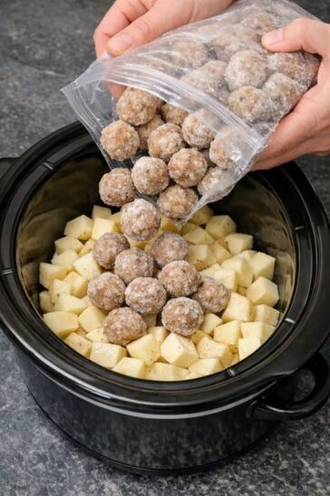 Amish Meatball Stew Slow Cooker