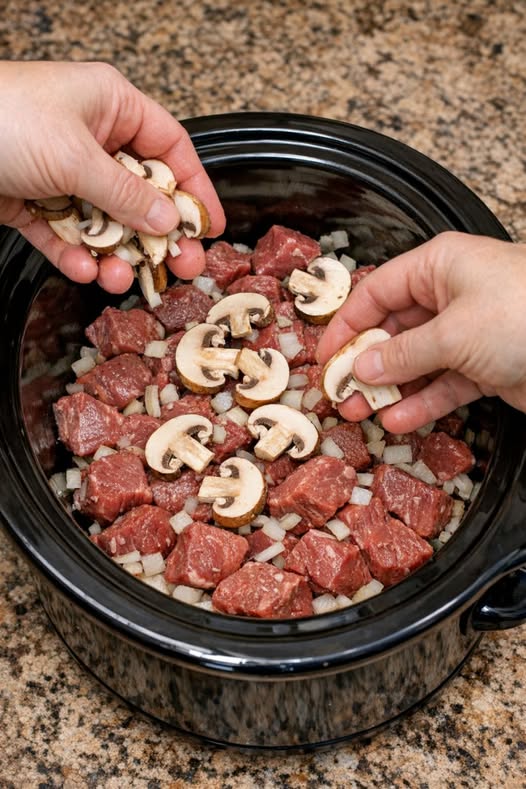 Amish Mushroom Beef Slow Cooker