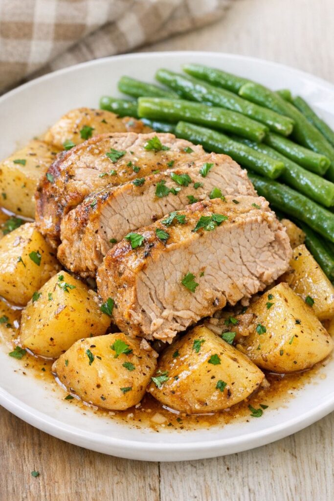 Amish Pork Loin & Potatoes Slow Cooker