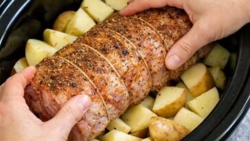Amish Pork Loin & Potatoes Slow Cooker