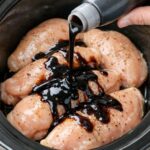 Amish-Style Balsamic Glaze Chicken Slow Cooker 4-Ingredient