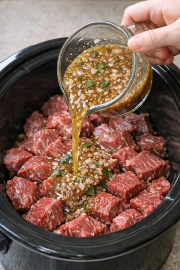 Apple Cider Denver Steak Slow Cooker