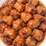 Apricot Pork Bites in the Slow Cooker