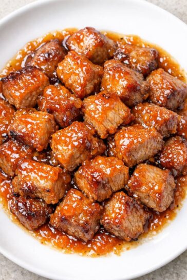 Apricot Pork Bites in the Slow Cooker