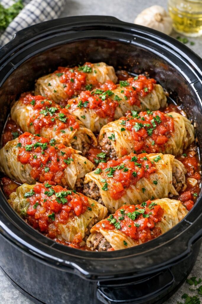 Beef Cabbage Rolls Slow Cooker