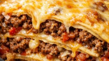 Beef Enchilada Casserole Slow Cooker  4-Ingredient