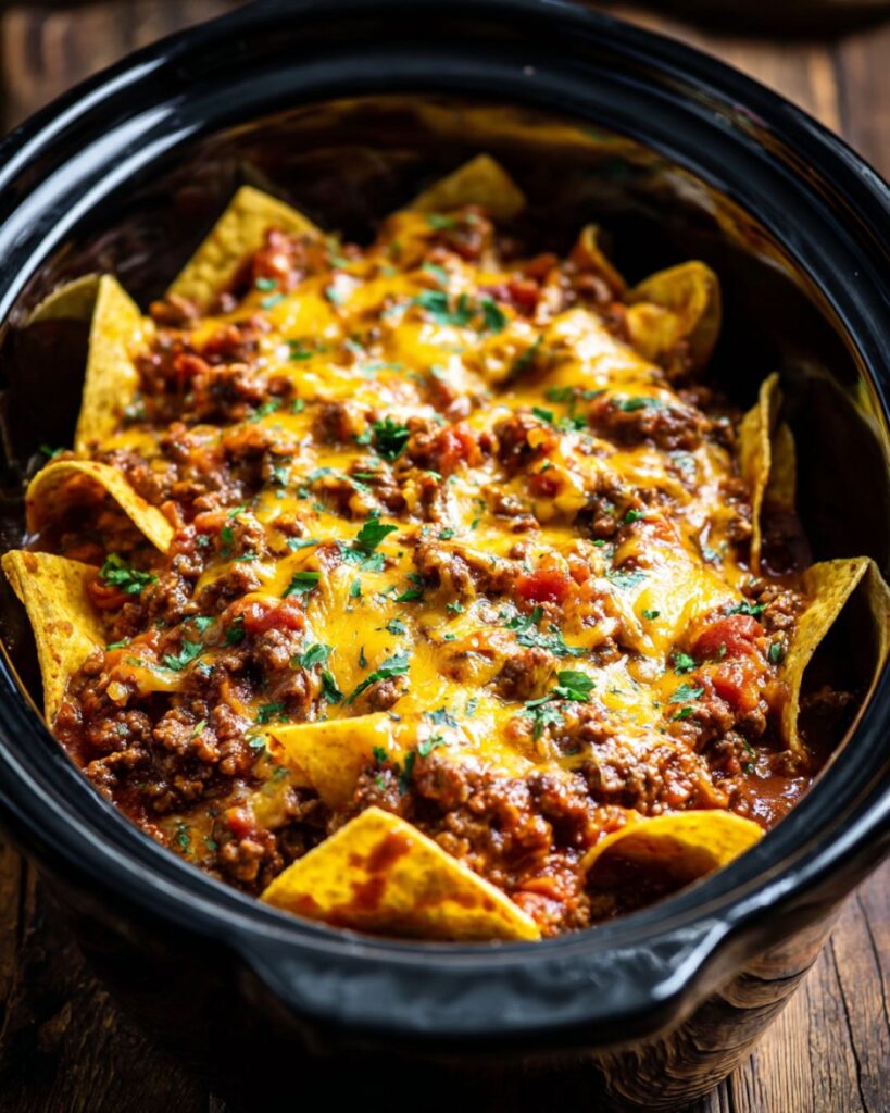 Beef Enchilada Casserole Slow Cooker 4-Ingredient