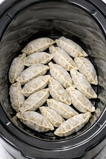 Beef Pot Sticker Dinner - 5-Ingredient In Slow Cooker