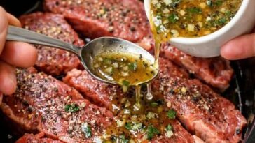 Brown Butter Herb Beef Strips Slow Cooker