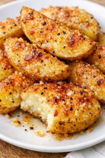 Cheese Potato Slices In Slow Cooker