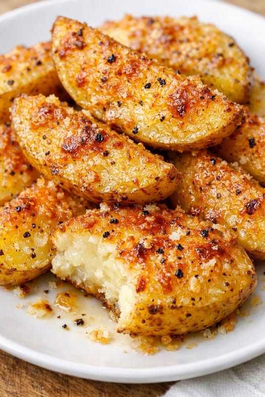 Cheese Potato Slices In Slow Cooker