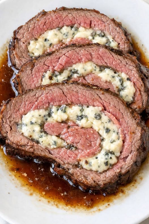 Cheese Stuffed Beef Roast