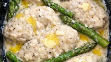 Chicken and Asparagus Slow Cooker 4-Ingredient