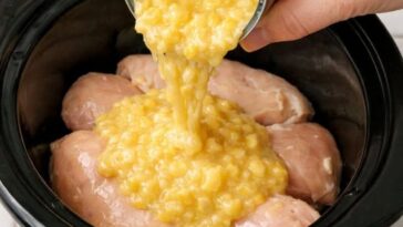 Chicken and Corn Dinner In Slow Cooker