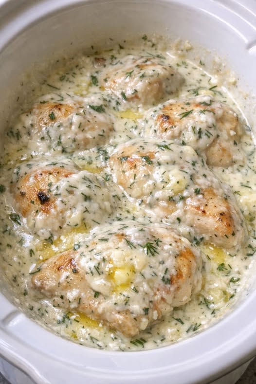 Creamy Dill Chicken Slow Cooker