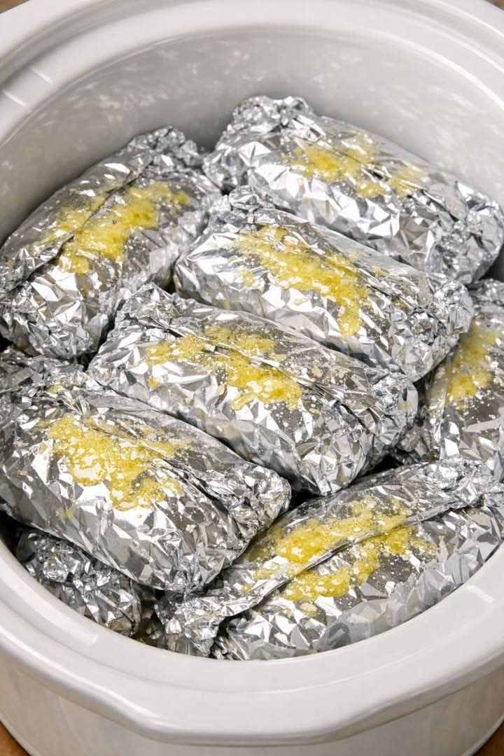 Creamy Ham Pasta Packets Slow Cooker