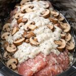 Creamy Mushroom Pork Tenderloin Slow Cooker