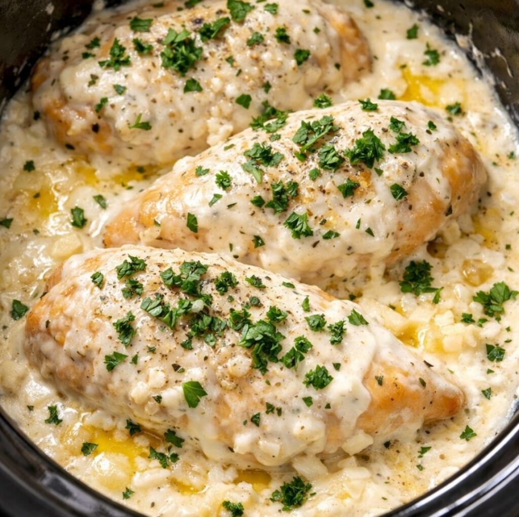 Creamy Ranch Chicken In Slow Cooker