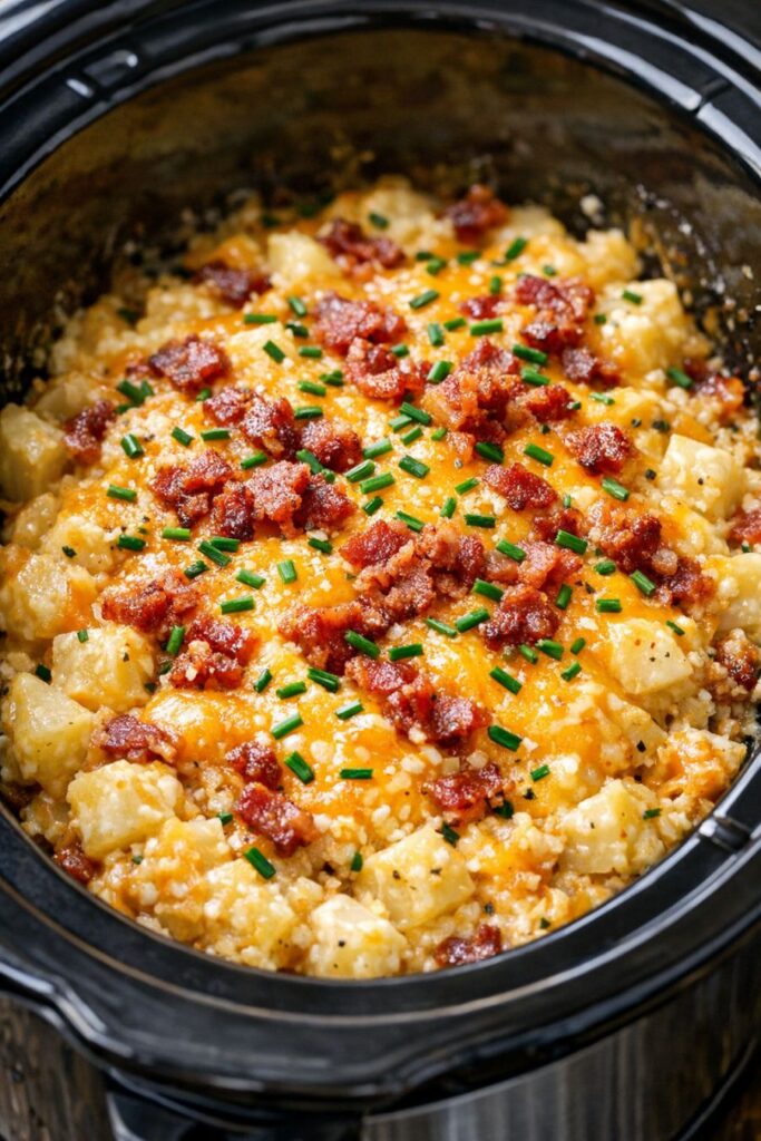 Crispy Hash Brown Bake Slow Cooker