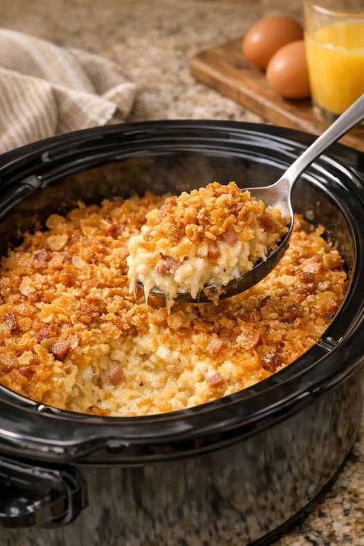 Crispy Hash Brown Bake Slow Cooker