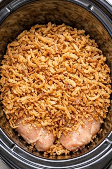 Crispy Onion Chicken Slow Cooker 4-Ingredient