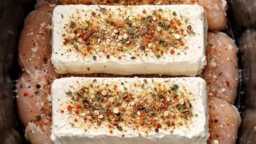 Crock Pot Cream Cheese Chicken 3-Ingredient