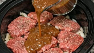 Cube Steak with Brown Gravy Slow Cooker 