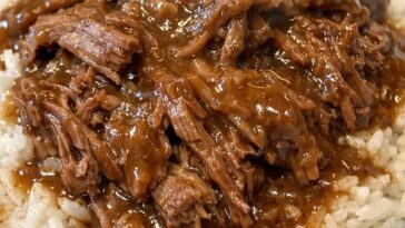 Depression Era Beef and Rice Slow Cooker 3-Ingredient