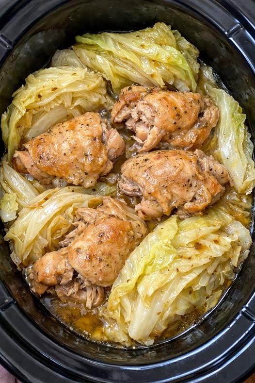 Depression Era Chicken & Cabbage Slow Cooker