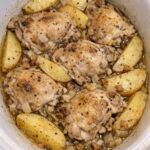 Depression Era Chicken & Potatoes Slow Cooker 4-Ingredient