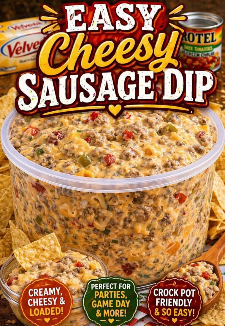 Easy Cheesy Sausage Dip!