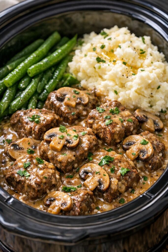Easy Slow Cooker Beef Steaks — Only 5 Things Needed