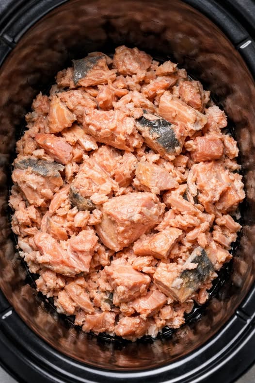 Fiesta Salmon Dip Slow Cooker 3-Ingredient