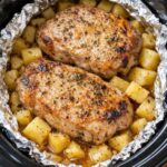 Foil-Packet Pork Chops and Potatoes in the Slow Cooker