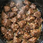 Garlic Butter Sirloin Tips Slow Cooker 4-Ingredient
