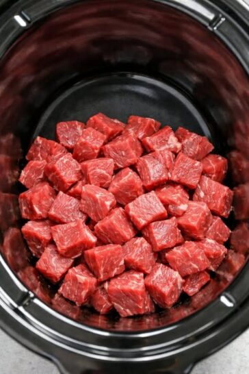 Garlic Butter Steak Bites Slow Cooker 3-Ingredient