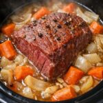 Ginger Ale Corned Beef-Tender-Slow Cooker