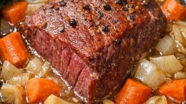 Ginger Ale Corned Beef-Tender-Slow Cooker