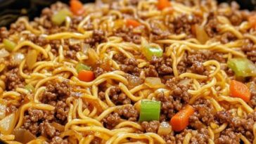 Ground Beef Chow Mein Slow Cooker