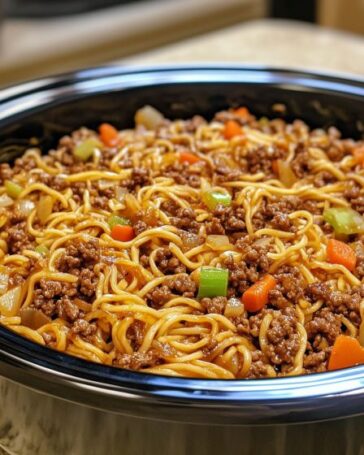 Ground Beef Chow Mein Slow Cooker