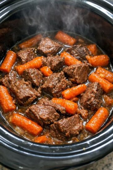 Hard Times Beef and Carrots Slow Cooker